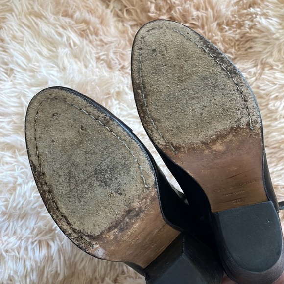 Rag & Bone | HARROW Leather Ankle Boho Boots Booties | Black | Size 36 | 5.5 US - Picture 9 of 13